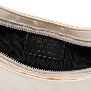 Prada White Satin 1998 Asim Bag