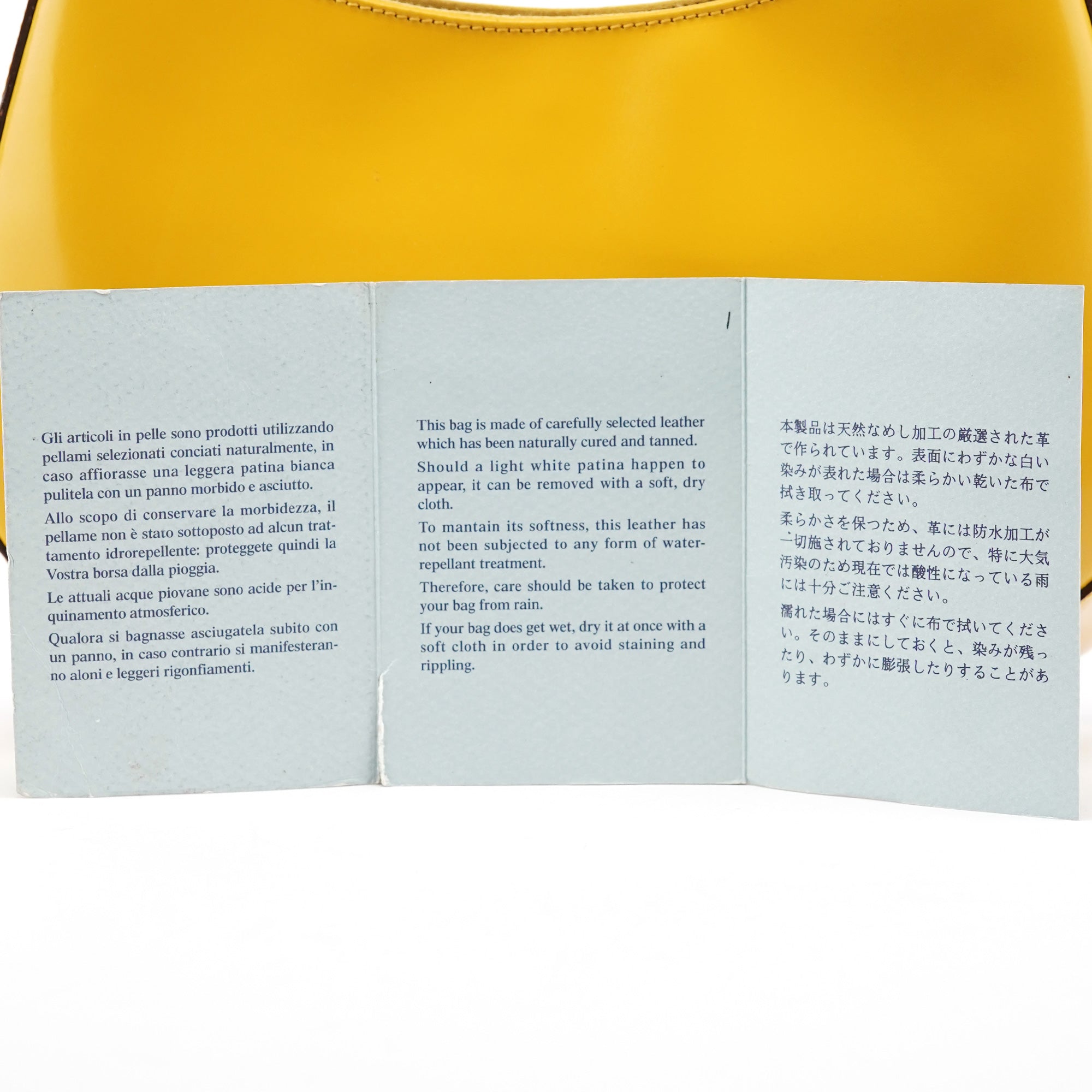 Prada Yellow Calfskin Cleo Shoulder Bag