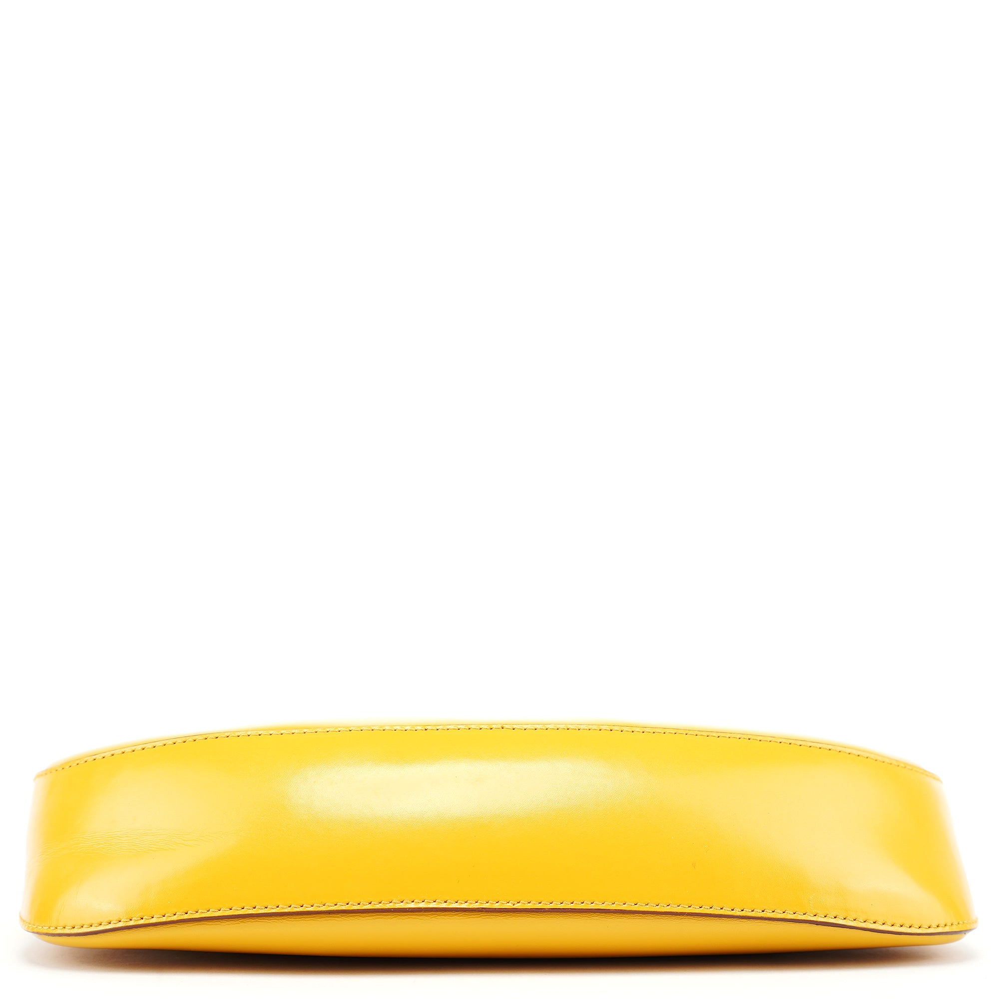 Prada Yellow Calfskin Cleo Shoulder Bag