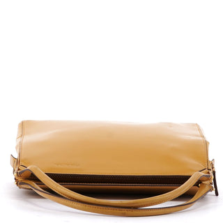 Prada Yellow Vitello Chic Shoulder Bag