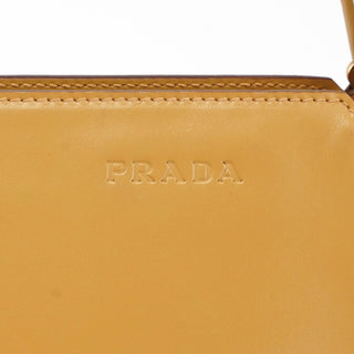 Prada Yellow Vitello Chic Shoulder Bag