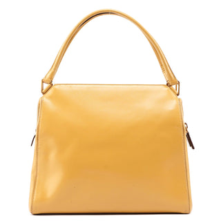 Prada Yellow Vitello Chic Shoulder Bag