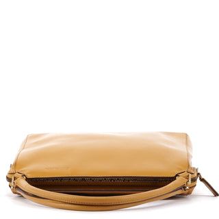 Prada Yellow Vitello Chic Shoulder Bag