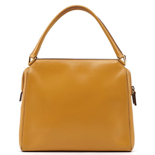 Prada Yellow Vitello Chic Shoulder Bag