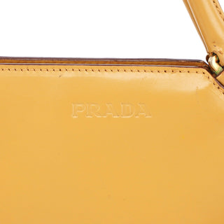 Prada Yellow Vitello Chic Shoulder Bag