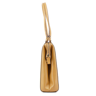 Prada Yellow Vitello Chic Shoulder Bag