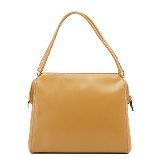 Prada Yellow Vitello Chic Shoulder Bag