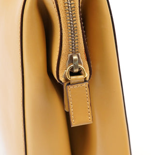 Prada Yellow Vitello Chic Shoulder Bag