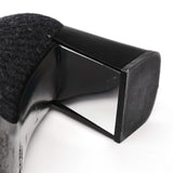 Fall 1998 Wool Mirror-Heel Square-Toe Pumps EU 38