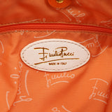 Pucci Pink Multicolour Abstract Canvas Tote Bag