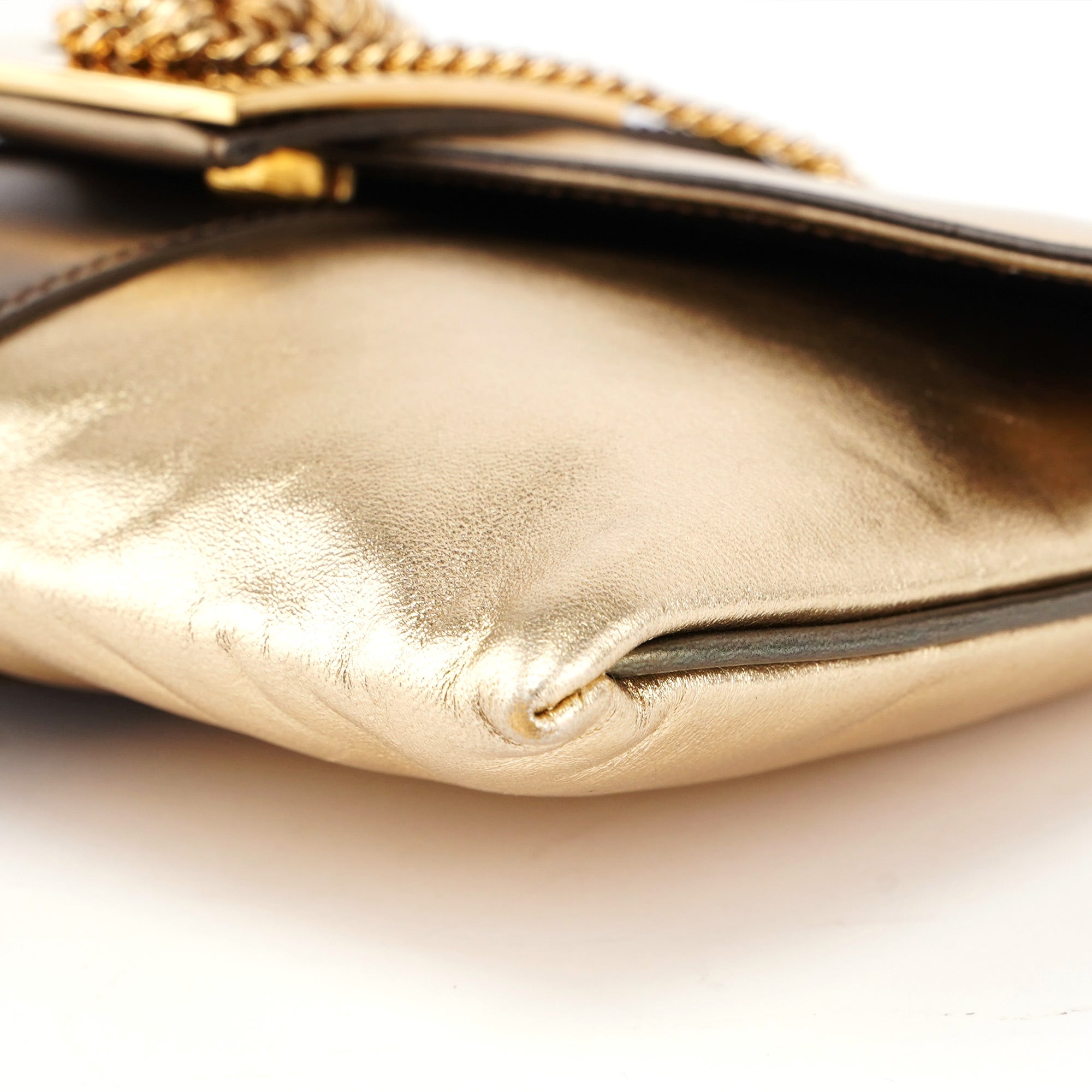 Rediscover Vintage 2004 Golden Calfskin Tiger Shoulder Bag