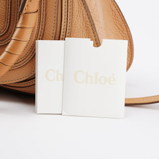 Rediscover Vintage Beige Leather Marcie 2-Way Bag