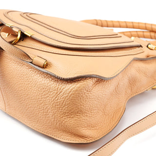 Rediscover Vintage Beige Leather Marcie 2-Way Bag