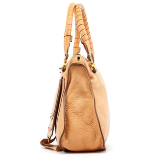 Rediscover Vintage Beige Leather Marcie 2-Way Bag
