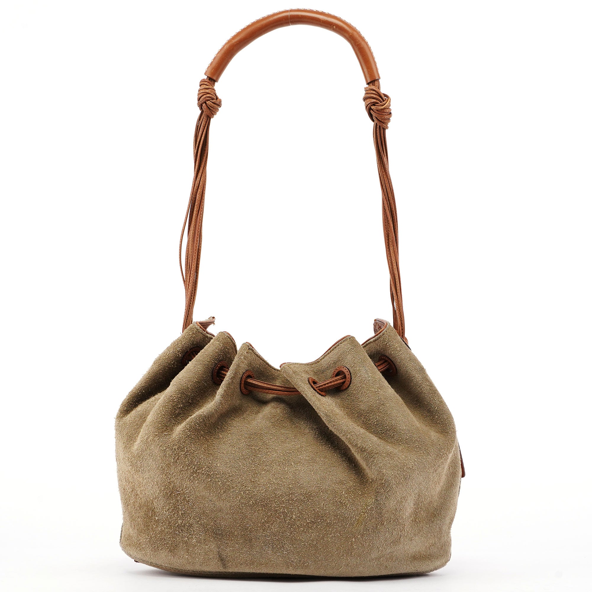 Rediscover Vintage Brown Suede Sling Shoulder Bag