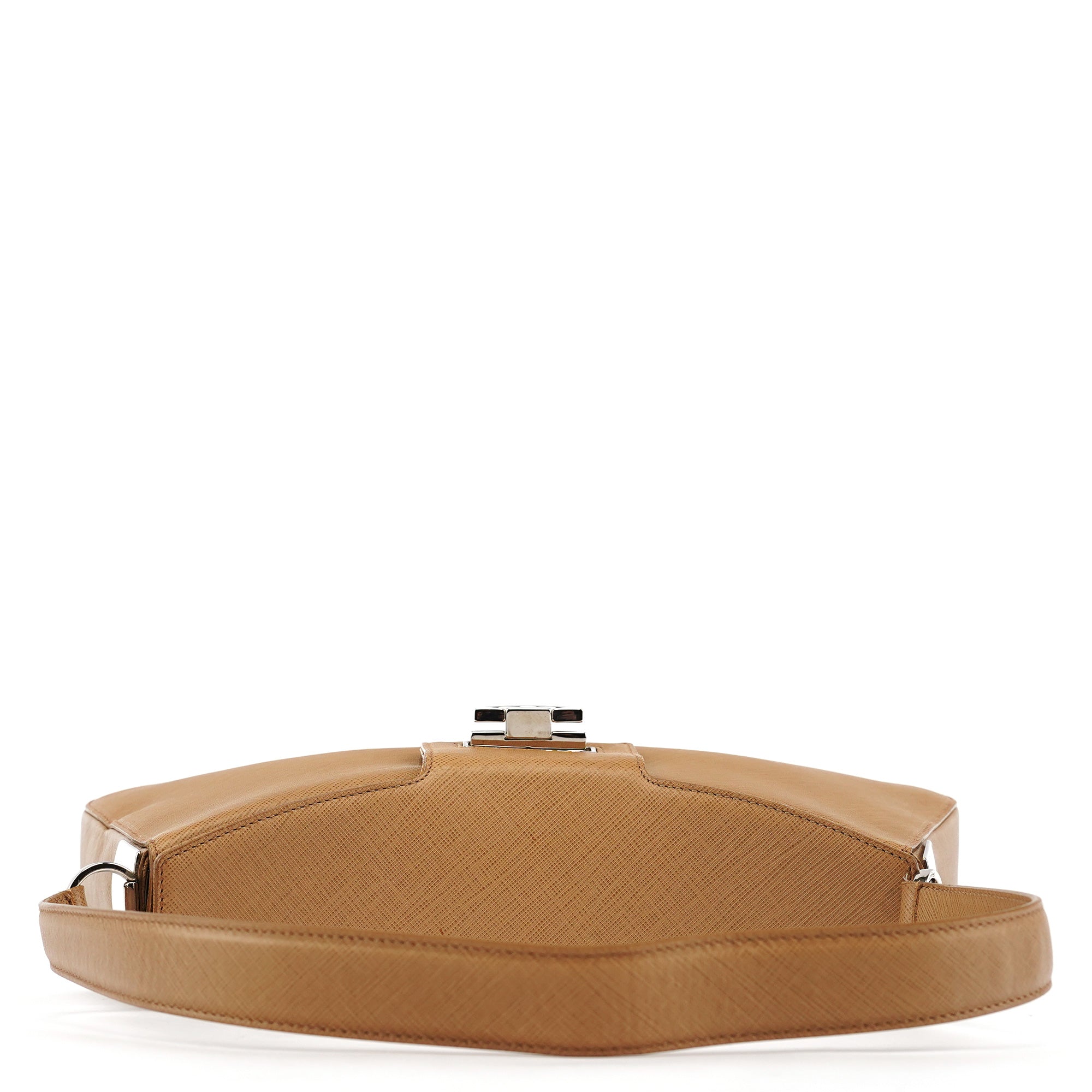Salvatore Ferragamo Sac porté épaule en cuir beige