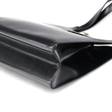 Salvatore Ferragamo Black Geometric Leather Shoulder Bag