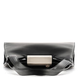 Salvatore Ferragamo Black Geometric Leather Shoulder Bag