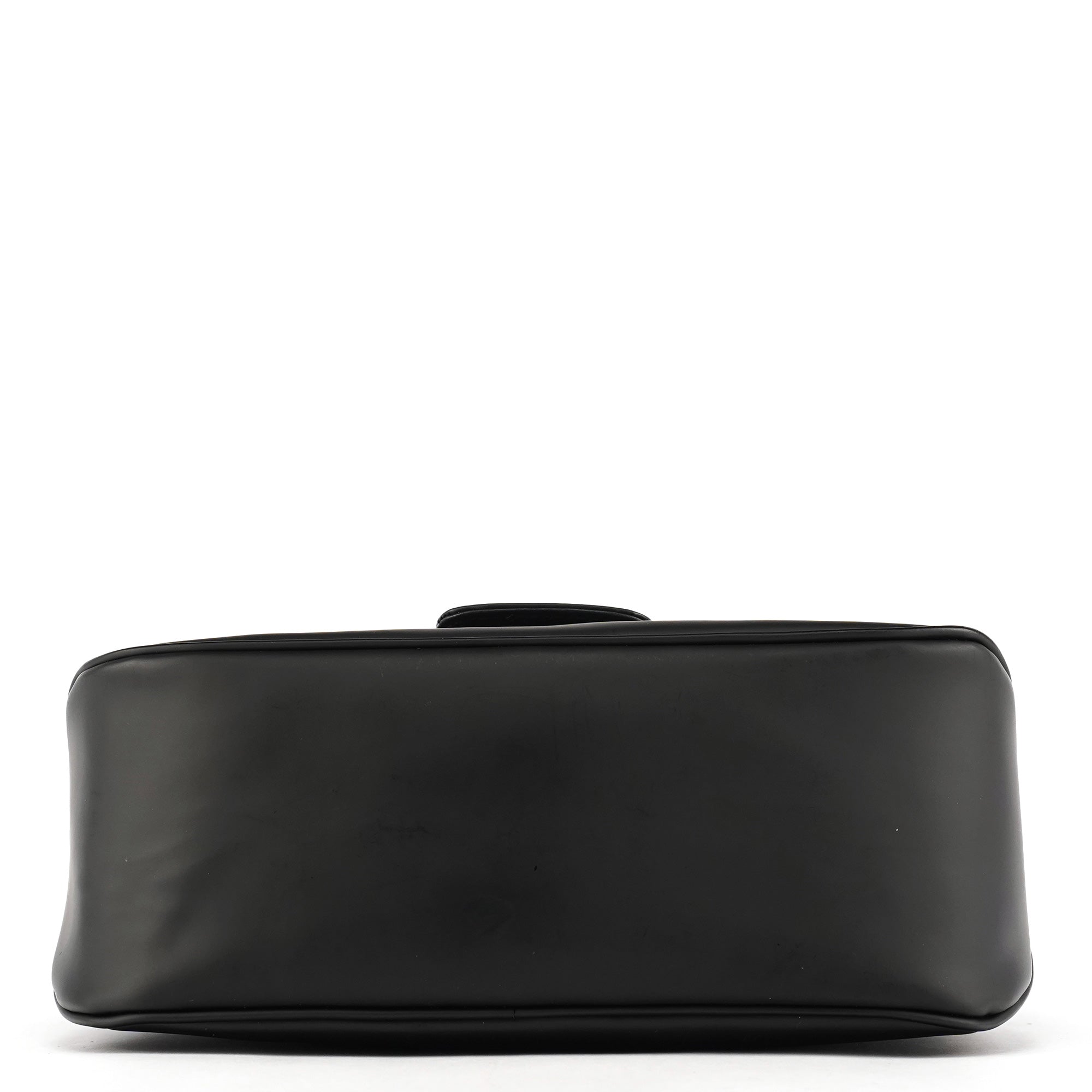 Salvatore Ferragamo Sac à poignée en cuir noir mat