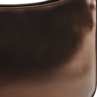 Salvatore Ferragamo Metallic Bronze Leather Shoulder Bag