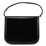 YSL Vintage Black Leather Buckle Shoulder Bag