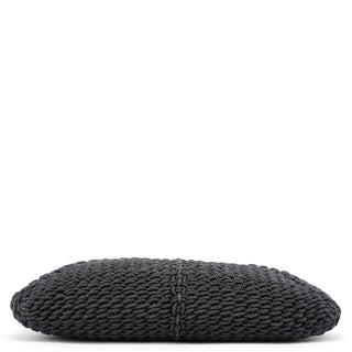 Yves Saint Laurent 107203 Black Braided Rope Mombasa Shoulder Bag