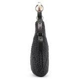 Yves Saint Laurent 107203 Black Braided Rope Mombasa Shoulder Bag