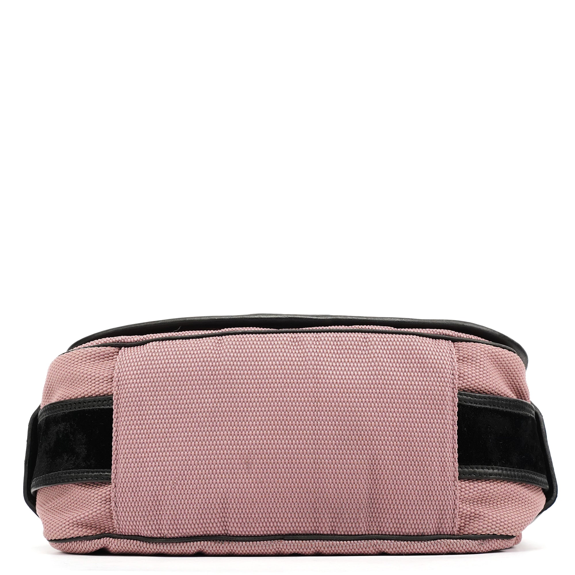 Yves Saint Laurent 120456 Schultertasche mit Schnalle aus Nylon in Rosa und Samt