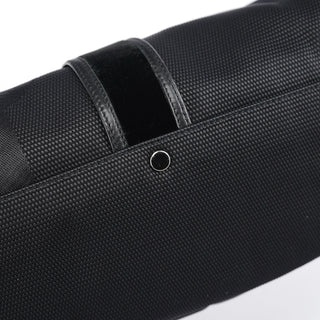 Yves Saint Laurent 120463 Black Nylon Velvet Shoulder Bag