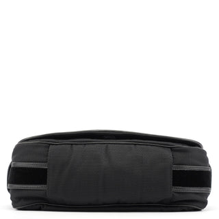 Yves Saint Laurent 120463 Black Nylon Velvet Shoulder Bag