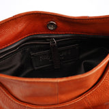 Yves Saint Laurent 121615 Orange Leather Mombasa Shoulder Bag