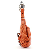 Yves Saint Laurent 121615 Orange Leather Mombasa Shoulder Bag