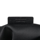 Yves Saint Laurent 123435 Tote Bag aus schwarzem Canvas mit YSL-Logo aus Samt
