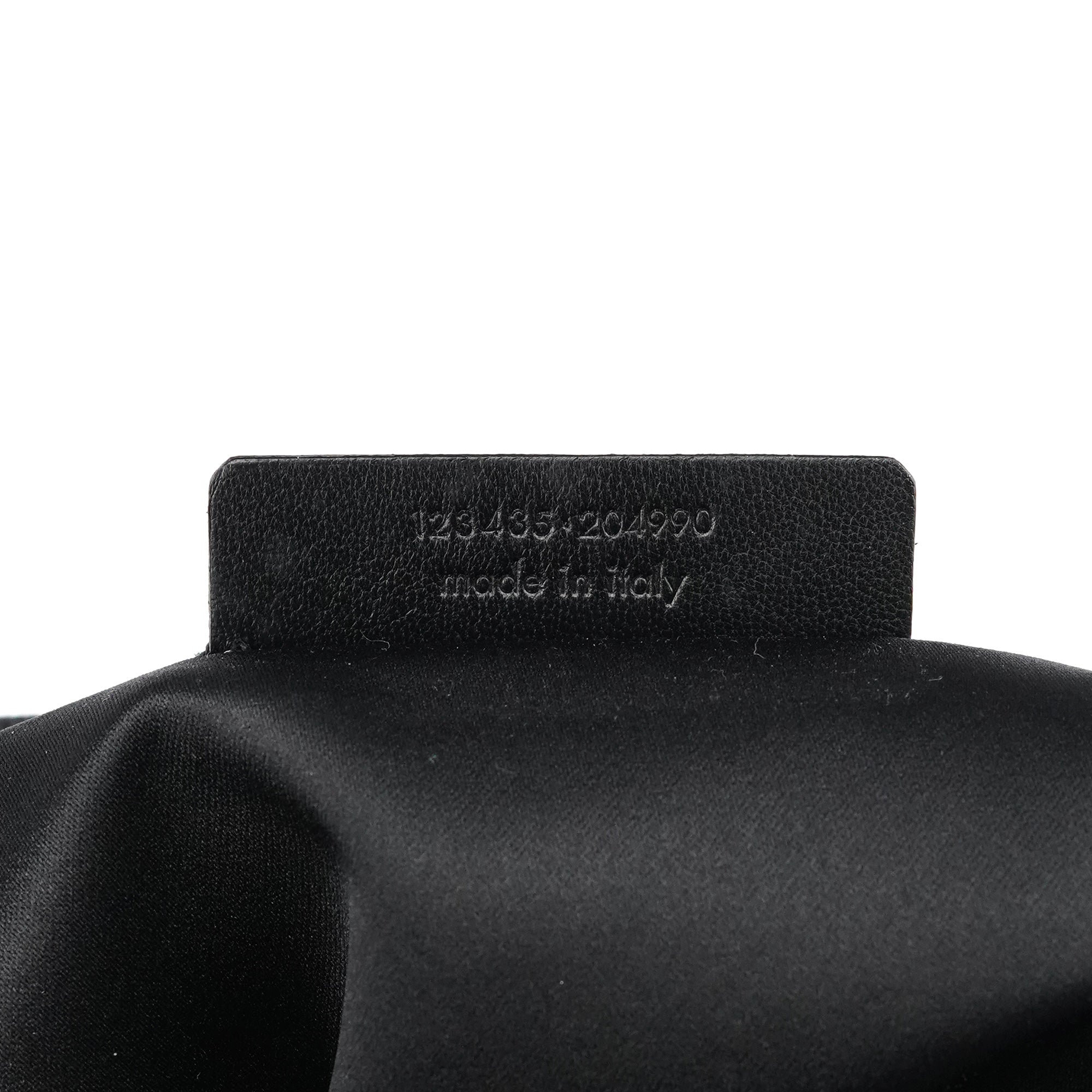 Yves Saint Laurent 123435 Tote Bag aus schwarzem Canvas mit YSL-Logo aus Samt