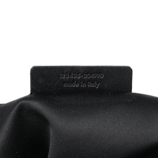 Yves Saint Laurent 123435 Black Canvas Velvet YSL Tote Bag