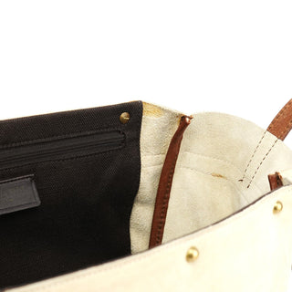 Yves Saint Laurent 146878 Beige Suede Leather Travel Bag