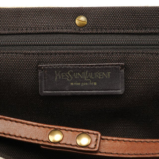 Yves Saint Laurent 146878 Beige Suede Leather Travel Bag