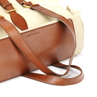 Yves Saint Laurent 146878 Beige Suede Leather Travel Bag