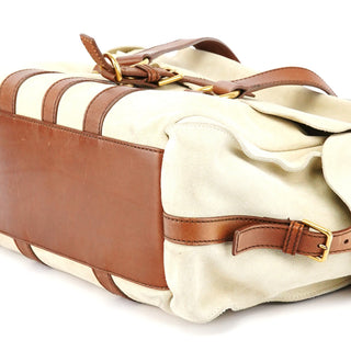 Yves Saint Laurent 146878 Beige Suede Leather Travel Bag