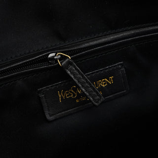 Yves Saint Laurent 156464 Black Calfskin Leather Muse Tote Bag