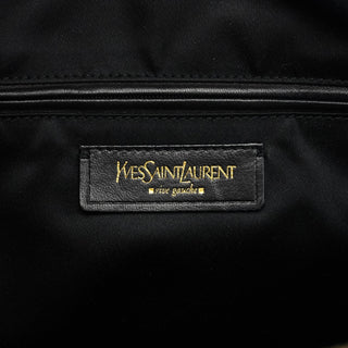 Yves Saint Laurent 156464 Black Calfskin Leather Muse Tote Bag