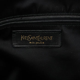 Yves Saint Laurent 156464 Black Patent Leather Muse Tote Bag