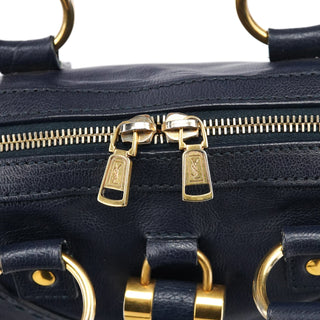 Yves Saint Laurent 156464 Navy Leather Muse Tote Bag