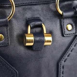 Yves Saint Laurent 156464 Navy Leather Muse Tote Bag