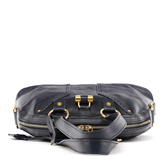Yves Saint Laurent 156464 Navy Leather Muse Tote Bag