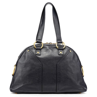 Yves Saint Laurent 156464 Navy Leather Muse Tote Bag