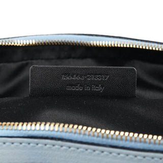 Yves Saint Laurent 156464 Pale Blue Leather Muse Tote Bag