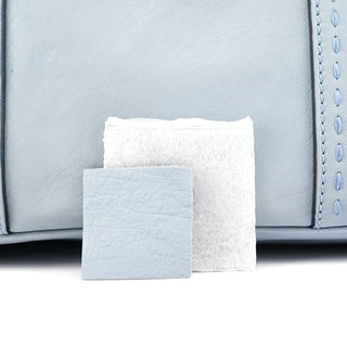 Yves Saint Laurent 156464 Pale Blue Leather Muse Tote Bag