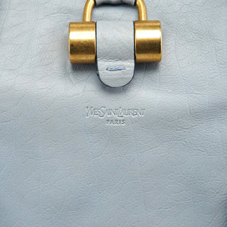Yves Saint Laurent 156464 Pale Blue Leather Muse Tote Bag