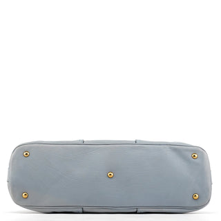 Yves Saint Laurent 156464 Pale Blue Leather Muse Tote Bag